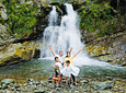 Spazieren Sie in den Wasserfällen von Rio Verde