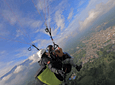 paragliding flight