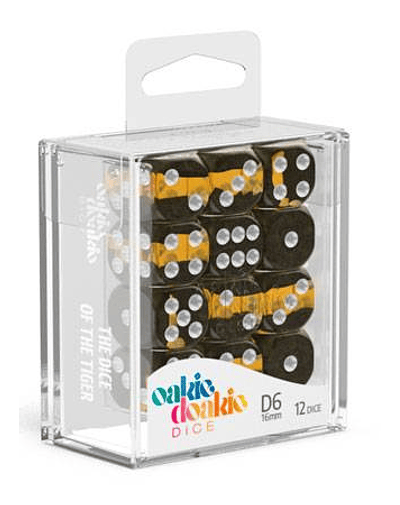 DADOS D6 16mm. 12 DICE. - Amber