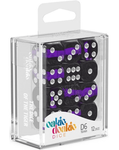DADOS D6 16mm. 12 DICE. - Amethyst