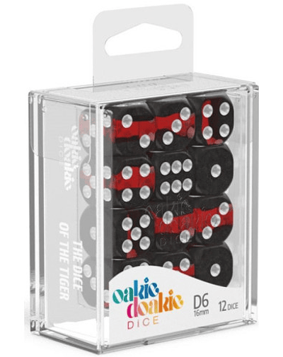 DADOS D6 16mm. 12 DICE. - Ruby
