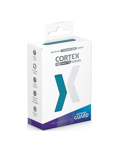 Protectores Ultimate Guard: Cortex Sleeves Matte Standard Size (100pzs) - Petrol