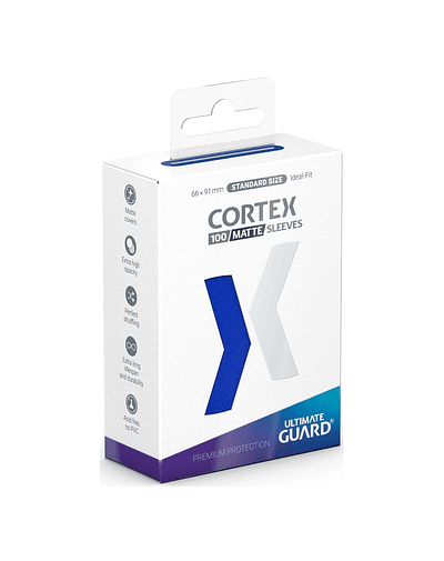 Protectores Ultimate Guard: Cortex Sleeves Matte Standard Size (100pzs) - Blue