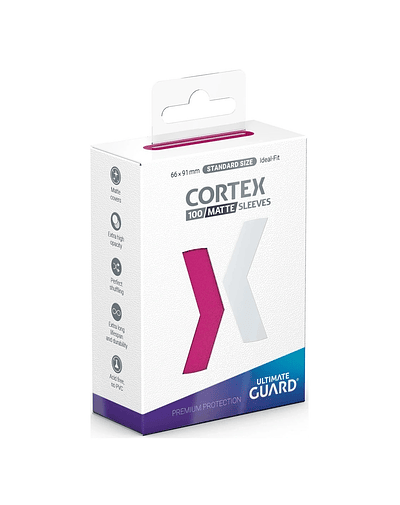 Protectores Ultimate Guard: Cortex Sleeves Matte Standard Size (100pzs) - Pink