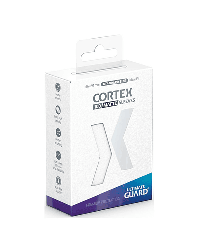 Protectores Ultimate Guard: Cortex Sleeves Matte Standard Size (100pzs) - White