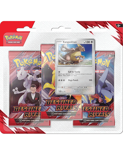 Pokemon TCG: Scarlet & Violet - Destined Rivals 3 Pack Blister  (Ingles)
