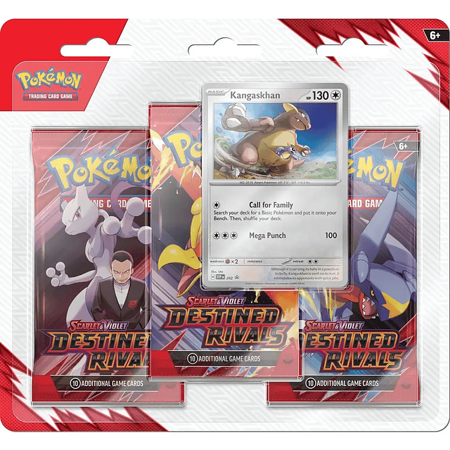 Pokemon TCG: Scarlet & Violet - Destined Rivals 3 Pack Blister  (Ingles)