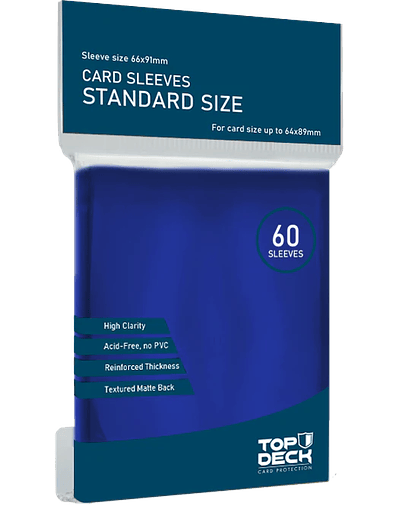 Protectores Standard Topdeck - 60 unidades - Blue