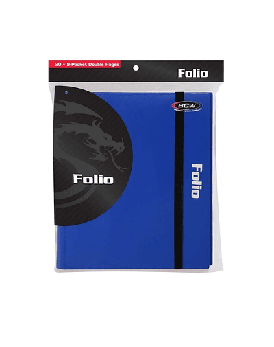 BCW - Carpeta PRO-FOLIO 9-POCKET ALBUM  - Azul