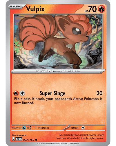 Vulpix 037/165