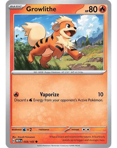 Growlithe 058/165