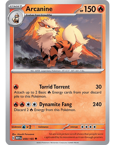 Arcanine 059/165