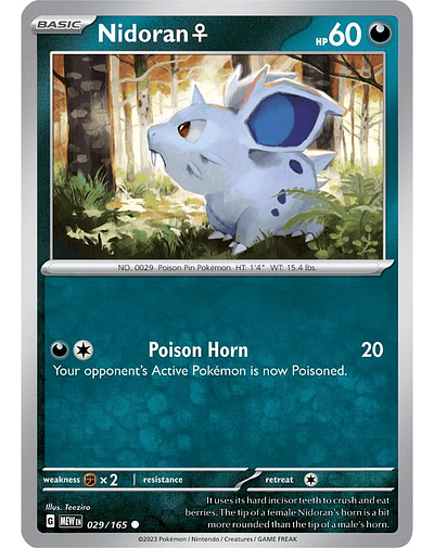Nidoran F 029/165