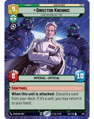 Director Krennic - I Lose Nothing But Time (Hyperspace Foil)