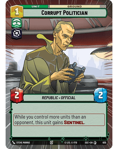 Corrupt Politician (Hyperspace Foil) 