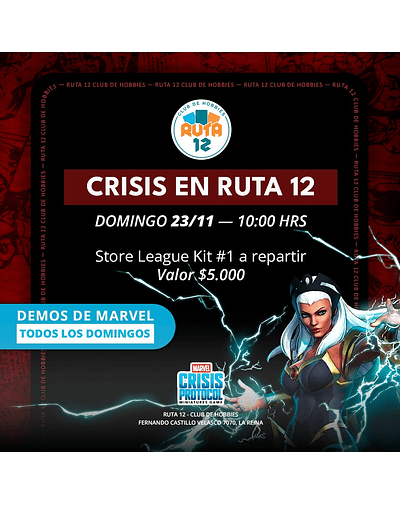 Torneo de Marvel Crisis Protocol Domingo 23 de Noviembre.