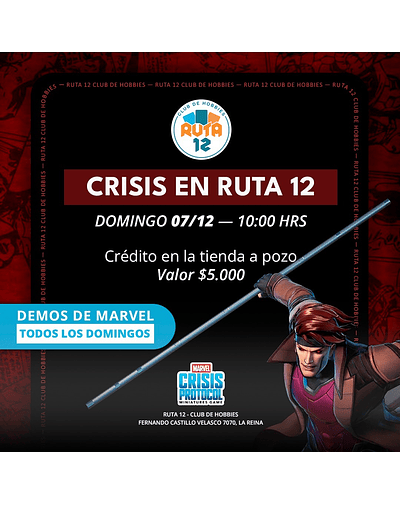 Torneo de Marvel Crisis Protocol Domingo 07 de Diciembre