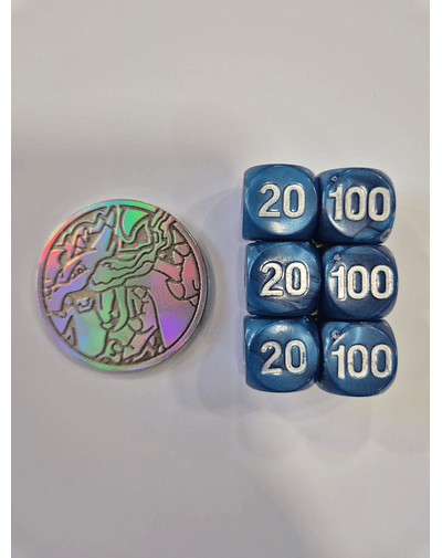 Dados y Moneda Mega Charizard X 