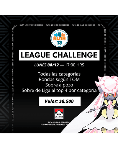 League Challenge Diciembre - Pokémon TCG 