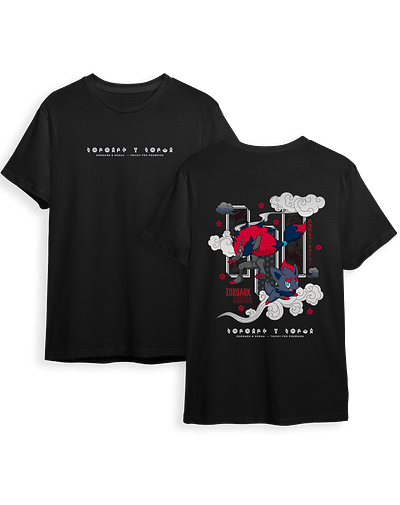 Poleras Pokémon - Secret Art: Zoroark & Zorua  — Tricky Fox Pokémon