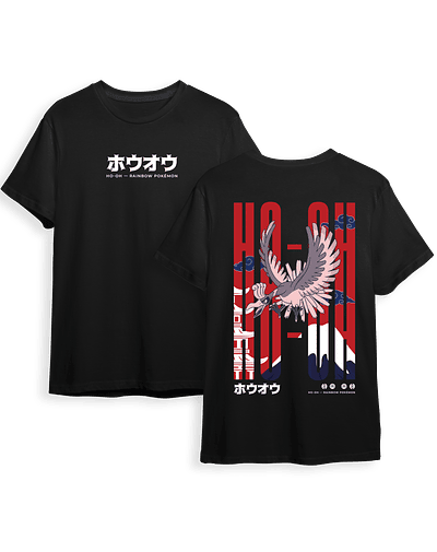 Poleras Pokémon - Secret Art: Ho-Oh — Rainbow Pokémon