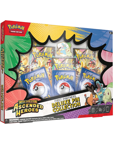 Pokemon TCG Mega Evolution - Ascended Heroes First Partners Deluxe Pin Collection English