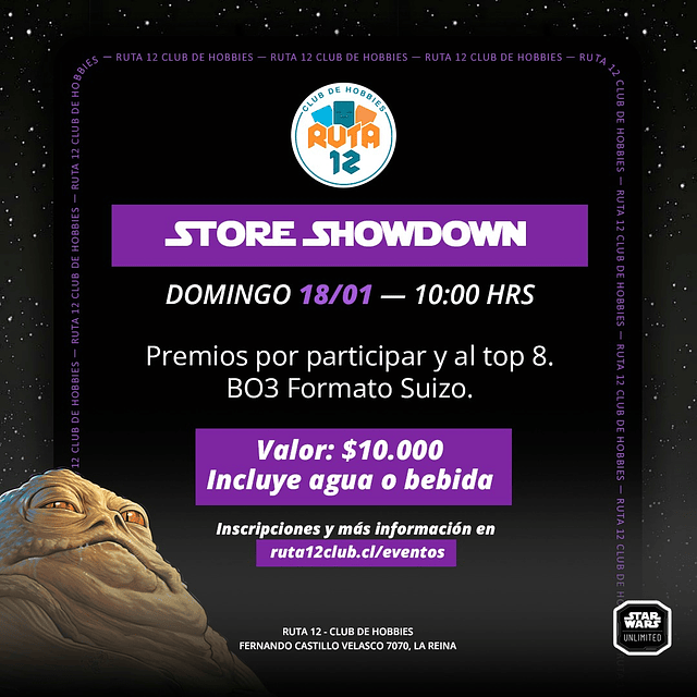 Star Wars Unlimited Secrets of Power Showdown 18 de Enero 1