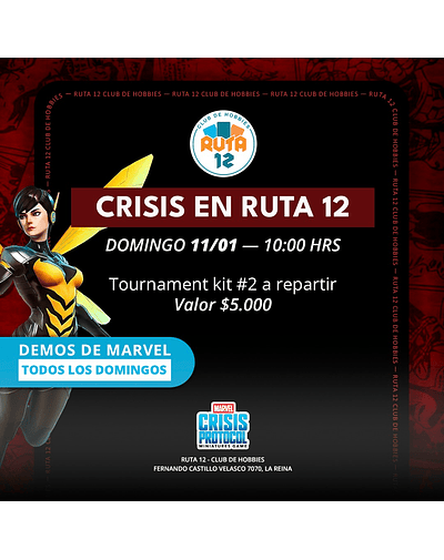 Torneo de Marvel Crisis Protocol Domingo 11 de Enero