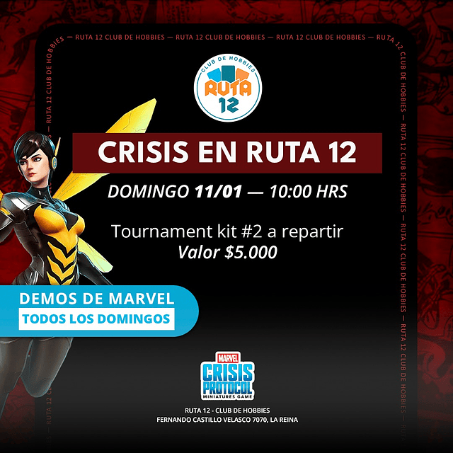 Torneo de Marvel Crisis Protocol Domingo 11 de Enero