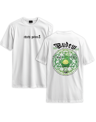 Poleras Pokémon - Secret Art: Budew  — Chichi polen - BLANCO