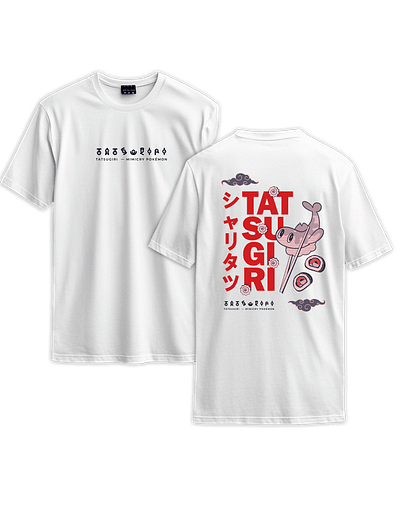 Poleras Pokémon - Secret Art: Tatsugiri  — Mimicry Pokémon - BLANCO