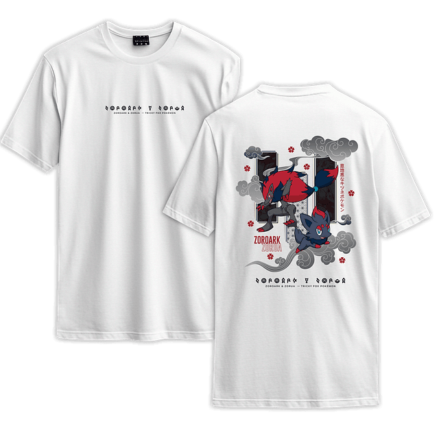 Poleras Pokémon - Secret Art: Zoroark & Zorua  — Tricky Fox Pokémon 2