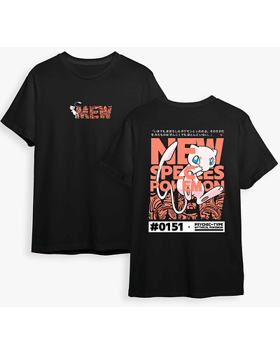 Poleras Pokémon - Secret Art: Mew