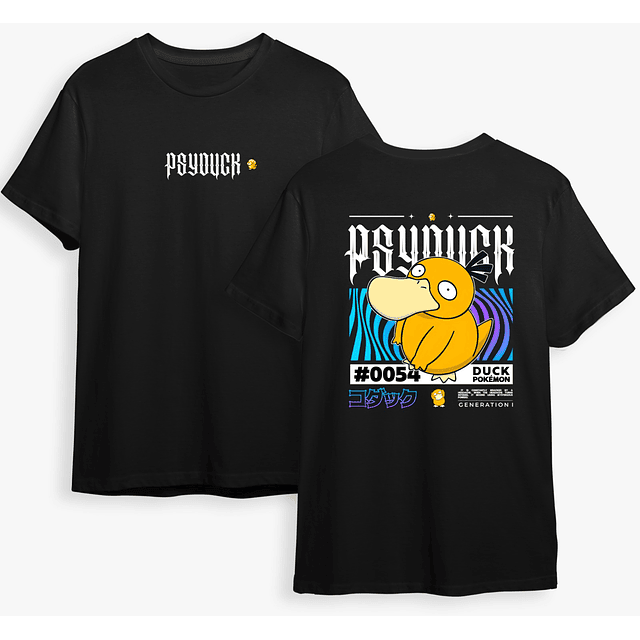 Poleras Pokémon - Secret Art: Psyduck 1