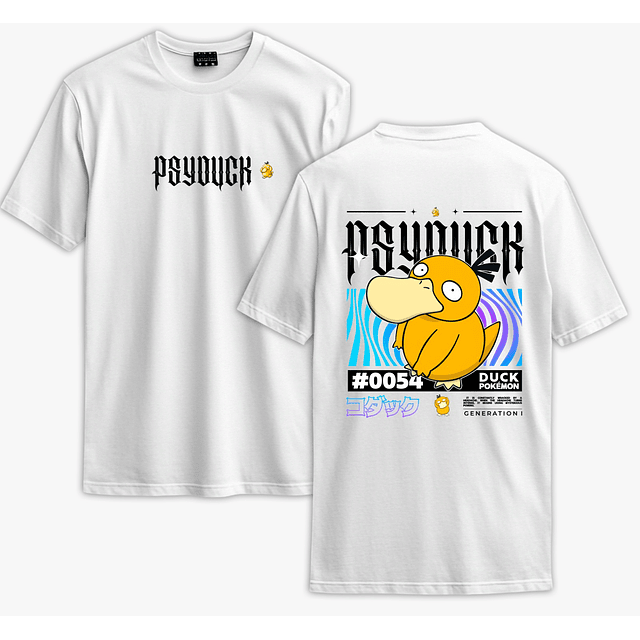 Poleras Pokémon - Secret Art: Psyduck 2
