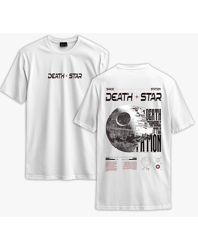 Poleras STARWARS - Secret Art: Death Star - BLANCO