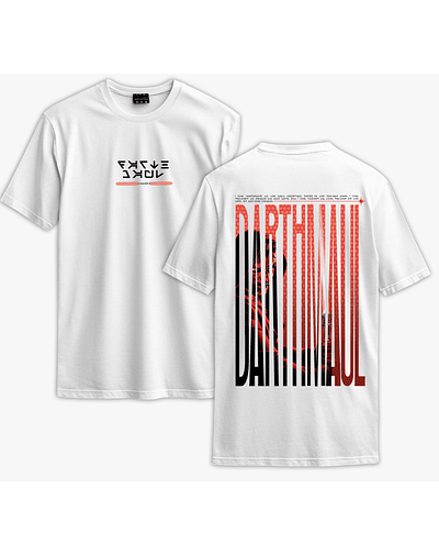 Poleras STARWARS - Secret Art: Darth Maul - BLANCO