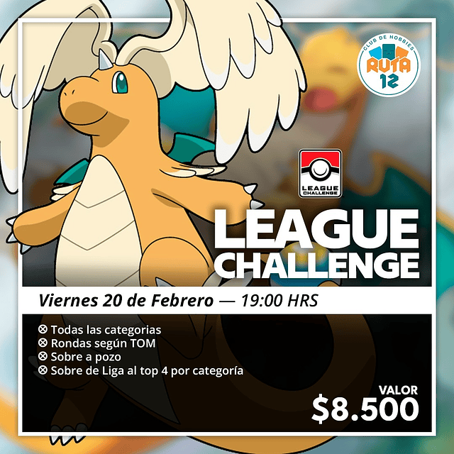 League Challenge Febrero - Pokémon TCG 