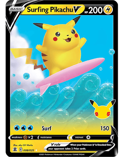 Surfing Pikachu V - Celebrations