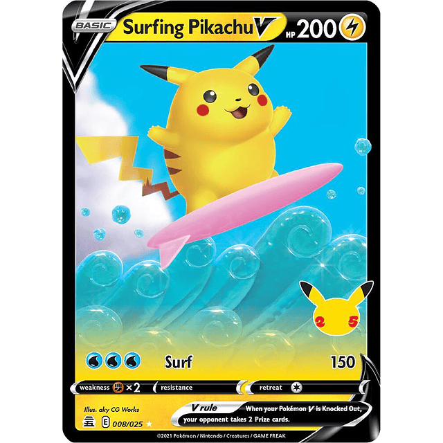 Surfing Pikachu V - Celebrations