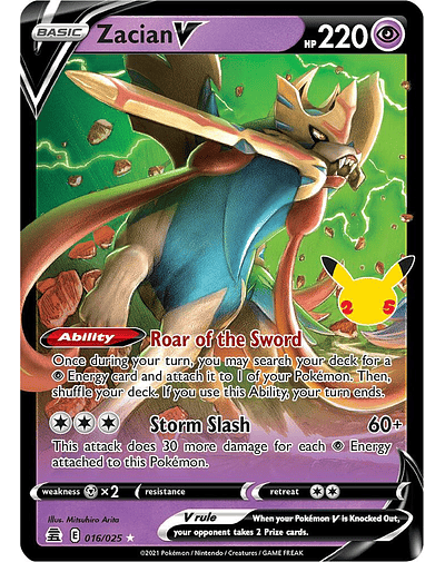 Zacian V - Celebrations