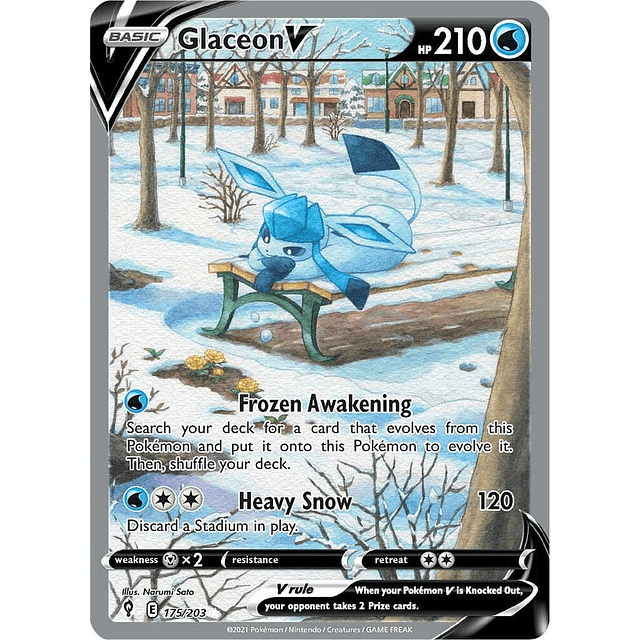 Glaceon V (Alternate Full Art)