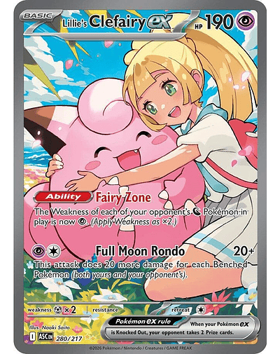 Lillie's Clefairy ex - 280/217