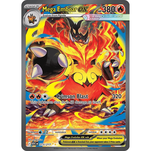 Mega Emboar ex - 273/217