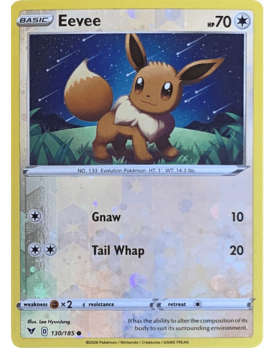 Eevee - 130/185 (Reverse Cosmos Holo)