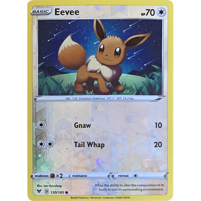 Eevee - 130/185 (Reverse Cosmos Holo)