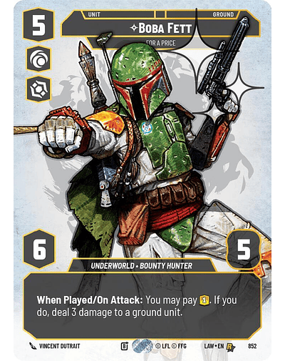 Boba Fett - For a Price (Prestige Foil)