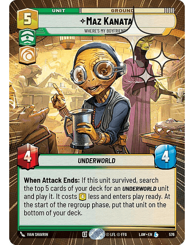 Maz Kanata - Where's My Boyfriend? (Hyperspace Foil)