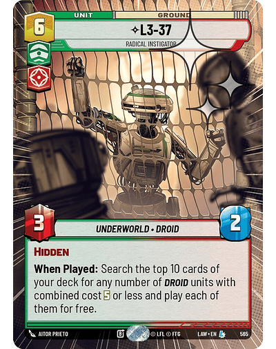 L3-37 - Radical Instigator (Hyperspace Foil)