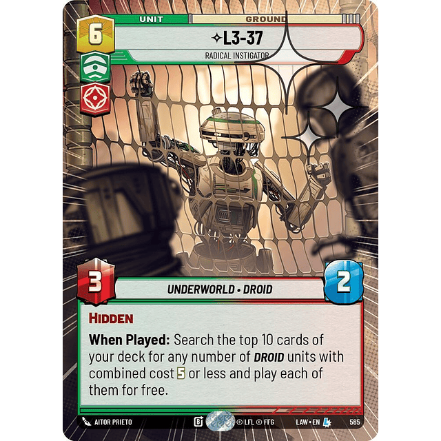 L3-37 - Radical Instigator (Hyperspace Foil)